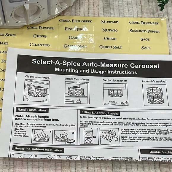 Kitchen Art Select-A-Spice Carousel - Picture 3 of 12